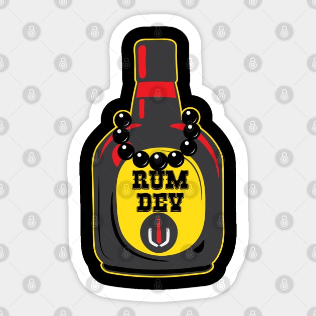 Rum Dev Hindi Daru Drinking Sticker by alltheprints